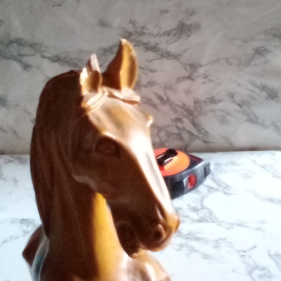 Vintage Mid- century Modern Large Hand carved Wood Rearing Horse Stallion Statue - Picture 12 of 16